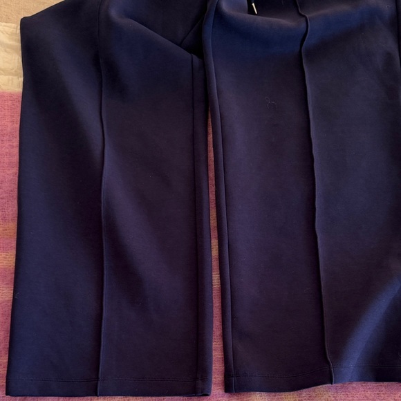 Calia Women’s Navy Blue Soft Scuba Wide Leg Pants - Picture 2 of 9